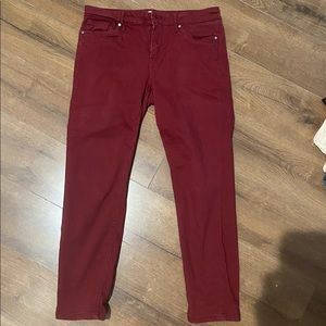 Red Calvin Klein Pants